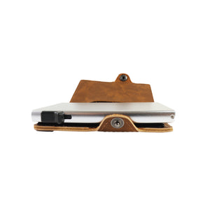 Billetera Tarjetera tipo broche Personalizada con Láser