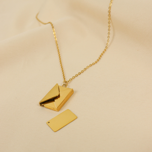 COLLAR CARTA CON SOBRE PERSONALIZADO LÁSER