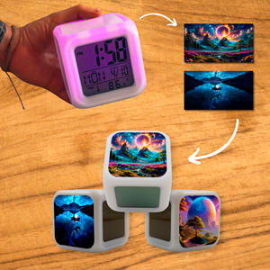 RELOJ DIGITAL PERSONALIZADO CON FOTOS