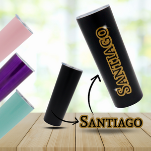 TERMO 600mL EN ACERO INOXIDABLE PERSONALIZADO CON VINILO