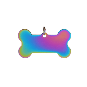 Placa Mascota Hueso Grande Personalizado con Láser