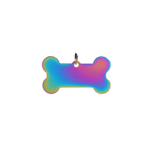 Placa Mascota Hueso Pequeño Personalizado con Láser
