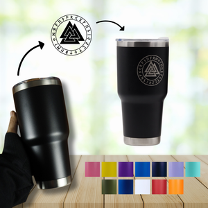 TERMO/VASO EN ACERO INOXIDABLE PERSONALIZADO CON LÁSER