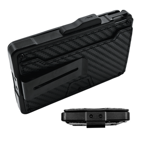 Billetera Tarjetera Plegable imantada personalizada a láser con clip para billetes