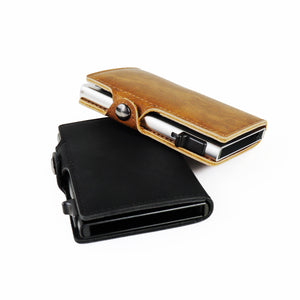 Billetera Tarjetera tipo broche Personalizada con Láser