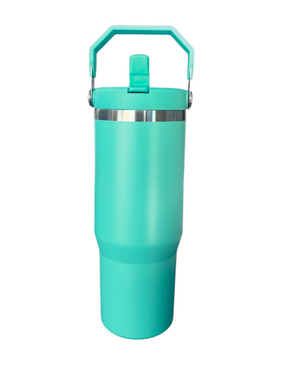 TERMO 890 mL ACERO INOXIDABLE CON AGARRADERA SUPERIOR PERSONALIZADO A LÁSER