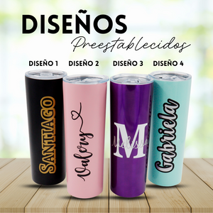 TERMO 600mL EN ACERO INOXIDABLE PERSONALIZADO CON VINILO