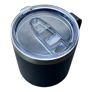 VASO/TAZA 415 ML PARA CAFÉ CON TAPA Y AGARRADERA EN ACERO INOXIDABLE PERSONALIZADO A LÁSER