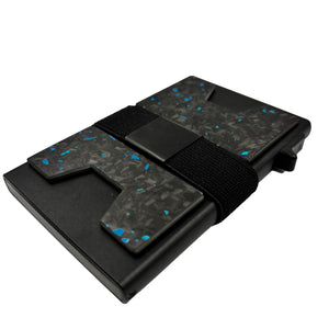 Tarjetero personalizado a láser con banda para billetes