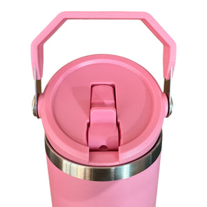 TERMO 890 mL ACERO INOXIDABLE CON AGARRADERA SUPERIOR PERSONALIZADO A LÁSER