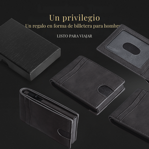 Billetera Tarjetera imantada con bolsillo para billetes (No personalizada)