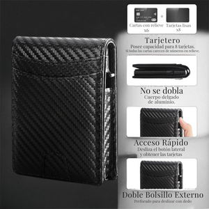 Billetera Tarjetera imantada con bolsillo para billetes (No personalizada)