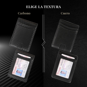 Billetera Tarjetera imantada con bolsillo para billetes (No personalizada)