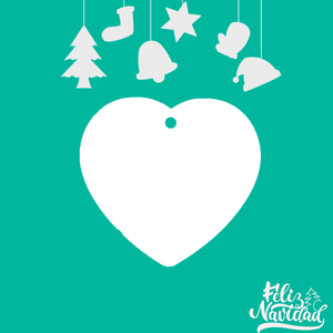 COLGANTES NAVIDEÑOS PERSONALIZADOS X6 UNIDADES