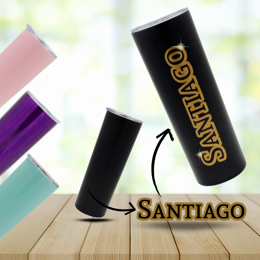 TERMO 600mL EN ACERO INOXIDABLE PERSONALIZADO CON VINILO