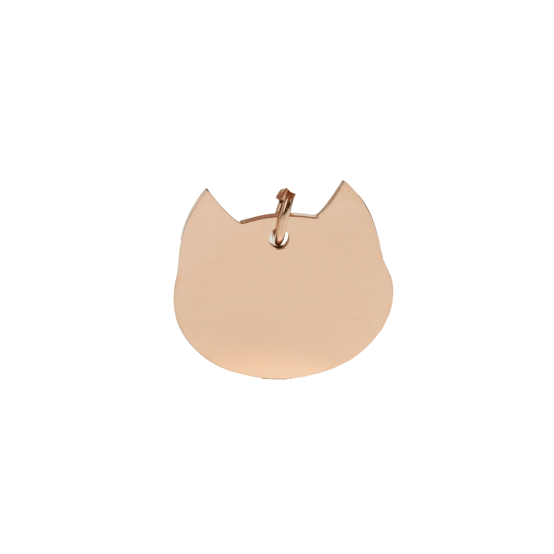 Placa Mascota Gato Personalizado con Láser