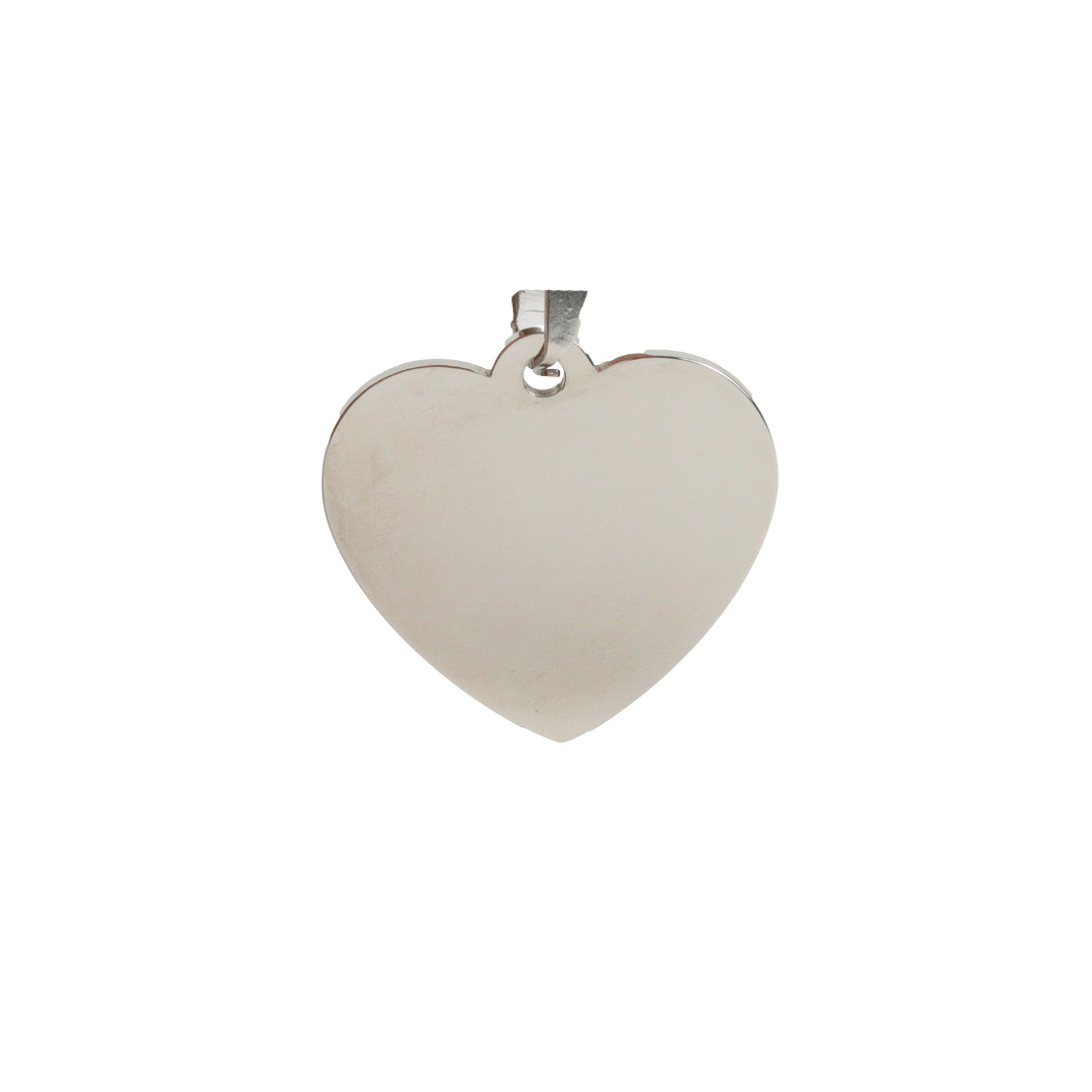 Placa Mascota Corazón Personalizado con Láser