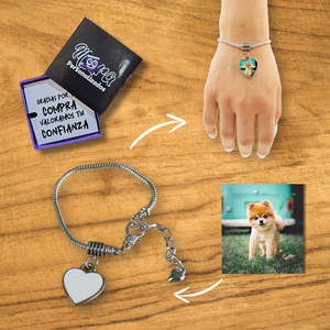 PULSERA CORAZÓN PERSONALIZADA CON FOTO