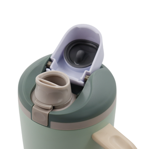 TERMO 1.2 L EN ACERO INOXIDABLE CON AGARRADERA Y BOQUILLA ANTIARRUGAS PERSONALIZADO LÁSER