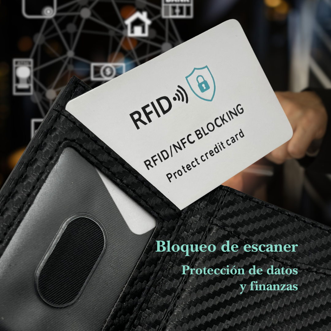 Billetera Tarjetera imantada personalizada a láser con bolsillo para monedas