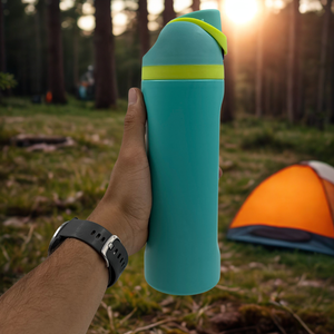 TERMO 710 ml EN ACERO INOXIDABLE PERSONALIZADO LÁSER CON PITILLO ANTIARRUGAS