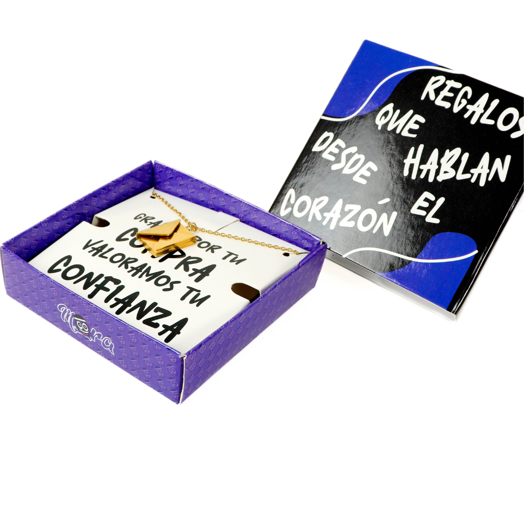 COLLAR CARTA CON SOBRE PERSONALIZADO LÁSER