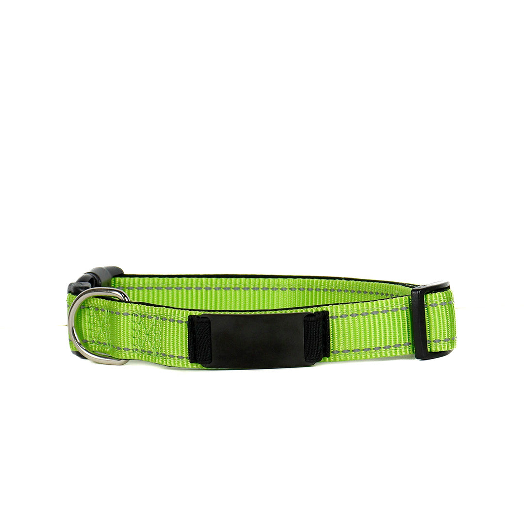 COLLAR REFLECTIVO PERSONALIZADO CON LÁSER PARA PERRO