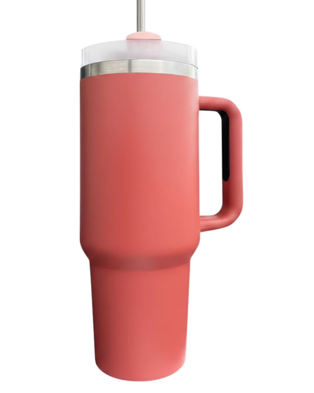 TERMO CON AGARRADERA EN ACERO INOXIDABLE CON PAJITA METÁLICA PERSONALIZADO A LÁSER