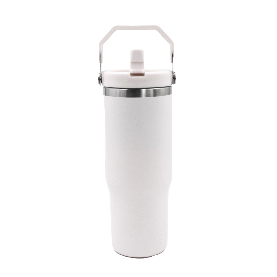 TERMO 890 mL ACERO INOXIDABLE CON AGARRADERA SUPERIOR PERSONALIZADO A LÁSER