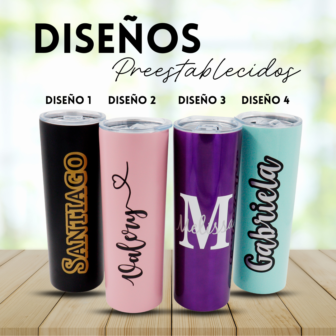 TERMO 600mL EN ACERO INOXIDABLE PERSONALIZADO CON VINILO