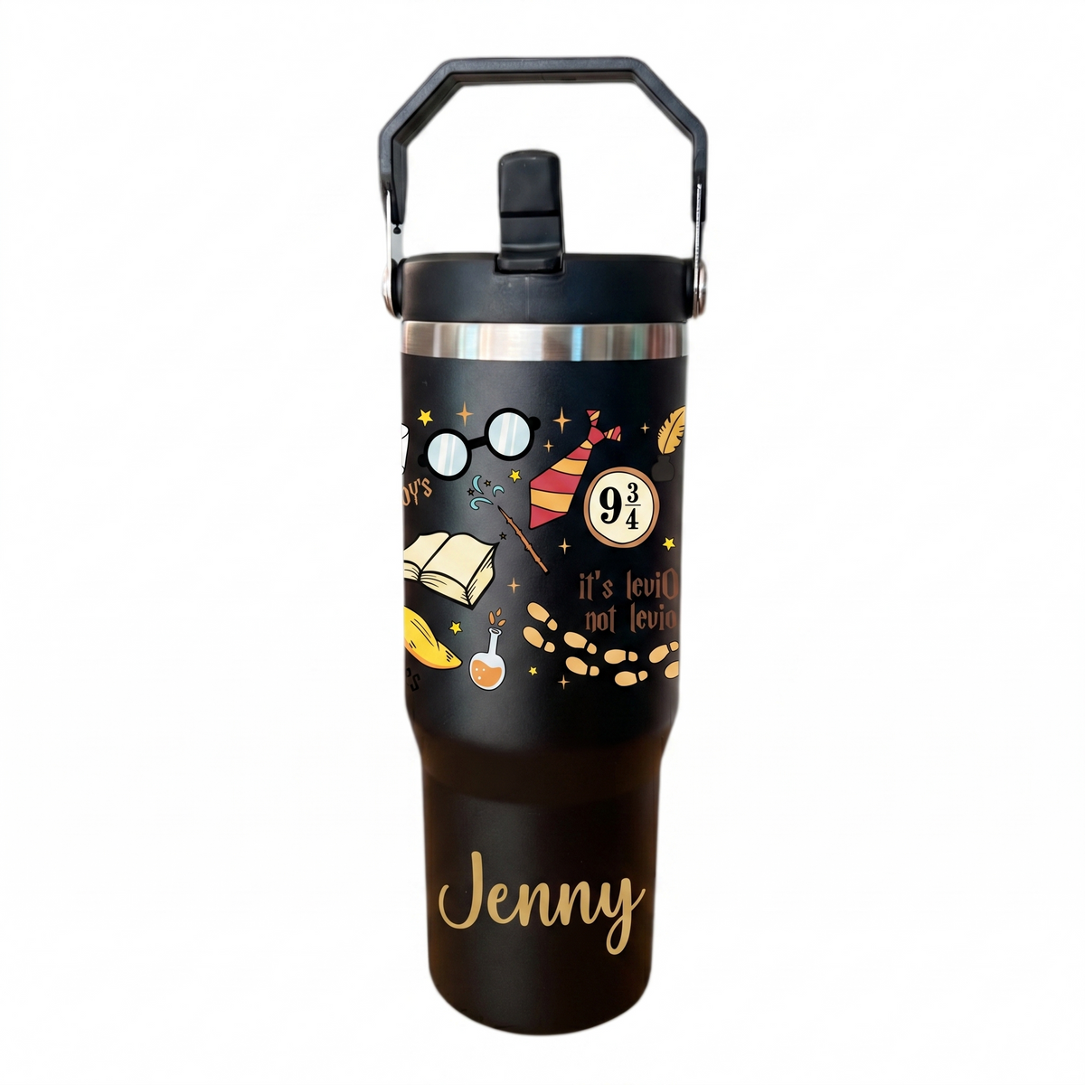 FULL COLOR TERMO 890 mL ACERO INOXIDABLE CON AGARRADERA SUPERIOR PERSONALIZADO A LÁSER FULL COLOR