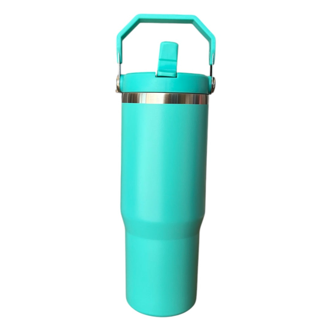 Termo 890 mL con Agarradera Superior en acero inoxidable personalizado a láser
