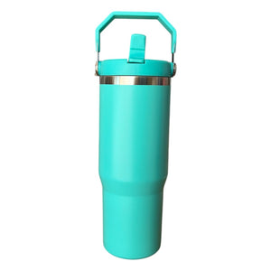 Termo 890 mL con Agarradera Superior en cero inoxidable personalizado a láser