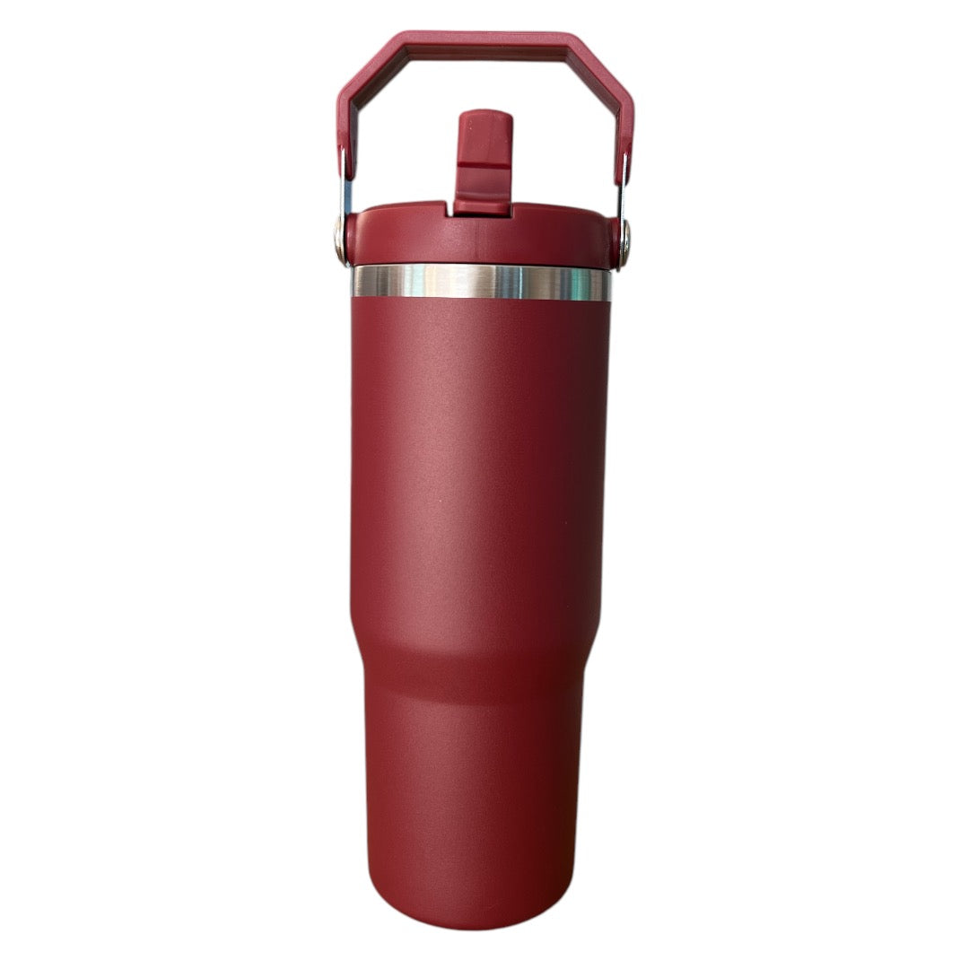 Termo 890 mL con Agarradera Superior en acero inoxidable personalizado a láser