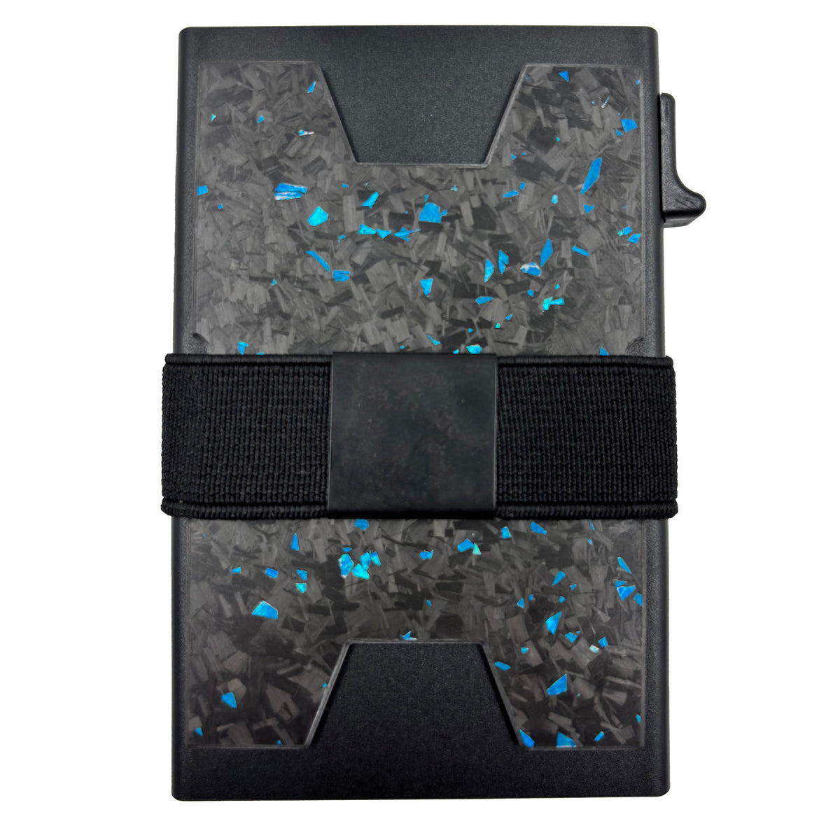 Tarjetero personalizado a láser con banda para billetes