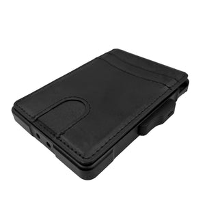 Billetera Tarjetera Plegable imantada personalizada a láser con clip para billetes
