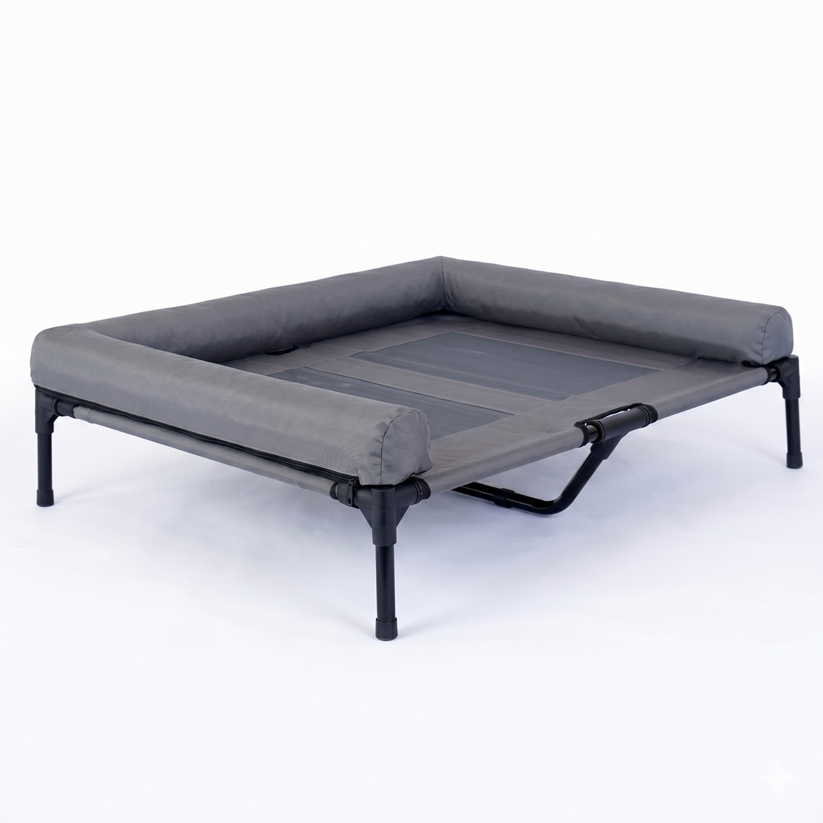 CAMA PARA PERRO ELEVADA CON BORDES EN U ACOLCHADO PERSONALIZADO CON NOMBRE