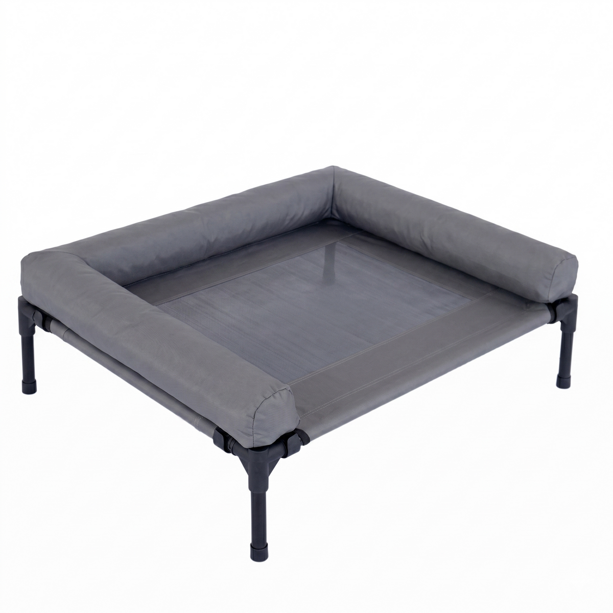 CAMA PARA PERRO ELEVADA CON BORDES EN U ACOLCHADO PERSONALIZADO CON NOMBRE