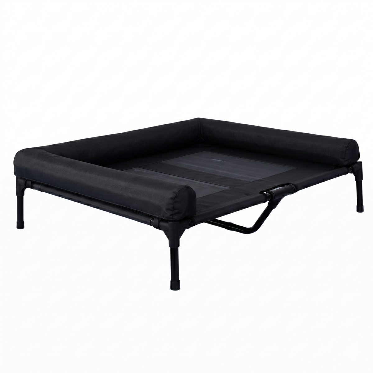 CAMA PARA PERRO ELEVADA CON BORDES EN U ACOLCHADO PERSONALIZADO CON NOMBRE