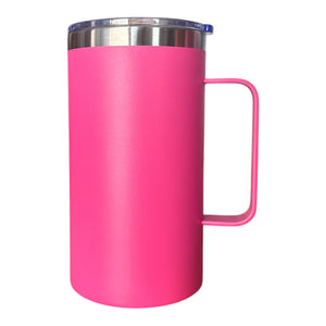 TERMO/VASO LARGO 700 mL EN ACERO INOXIDABLE CON AGARRADERA PERSONALIZADO CON LÁSER