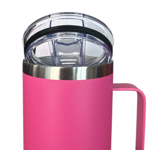 TERMO/VASO LARGO 700 mL EN ACERO INOXIDABLE CON AGARRADERA PERSONALIZADO CON LÁSER