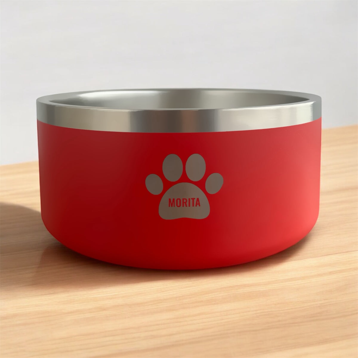 Plato Comedero Para Mascotas En Acero Inoxidable