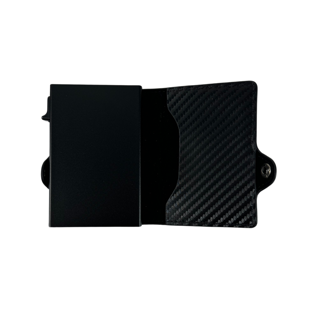 Billetera Tarjetera tipo broche Personalizada con Láser