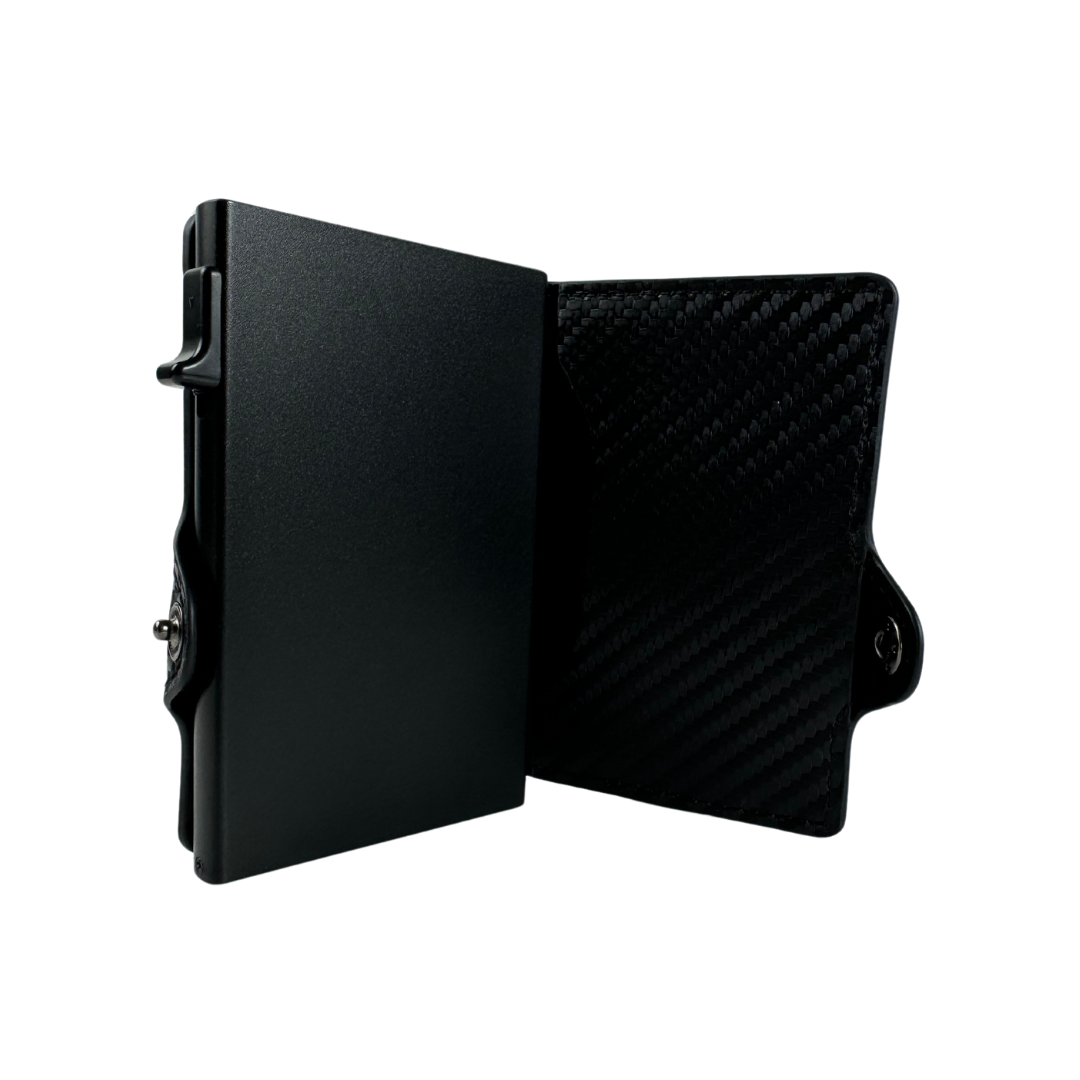 Billetera Tarjetera tipo broche Personalizada con Láser