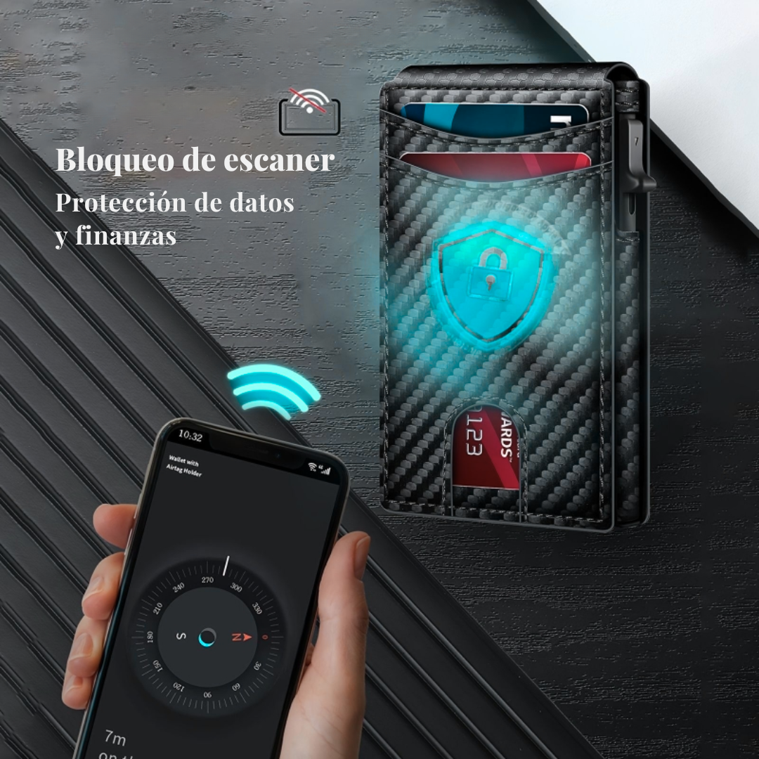 Billetera Tarjetera imantada con bolsillo para billetes (No personalizada)