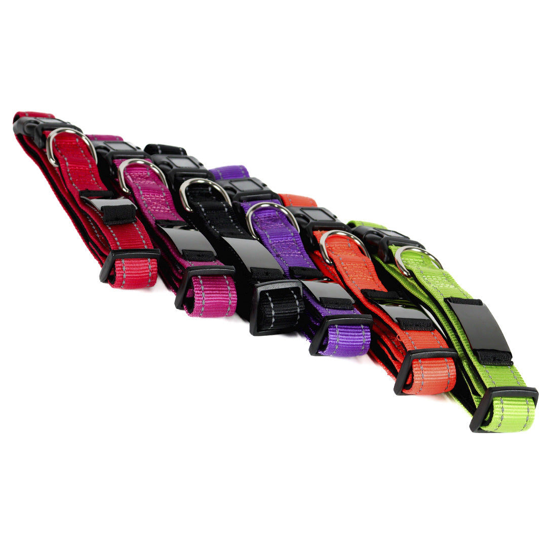 COLLAR REFLECTIVO PERSONALIZADO CON LÁSER PARA PERRO