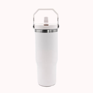 TERMO 890 mL ACERO INOXIDABLE CON AGARRADERA SUPERIOR PERSONALIZADO A LÁSER