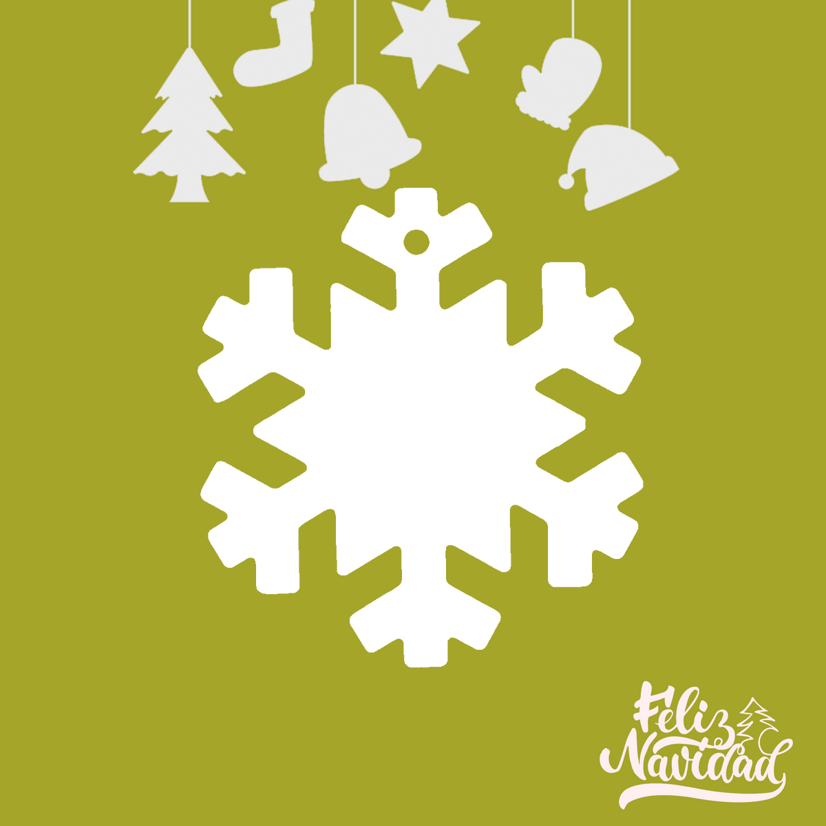 COLGANTES NAVIDEÑOS PERSONALIZADOS X6 UNIDADES