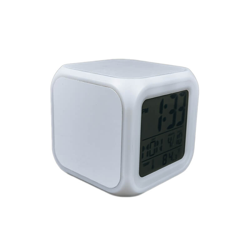 Reloj despertador digital LED con foto personalizada-7 colores